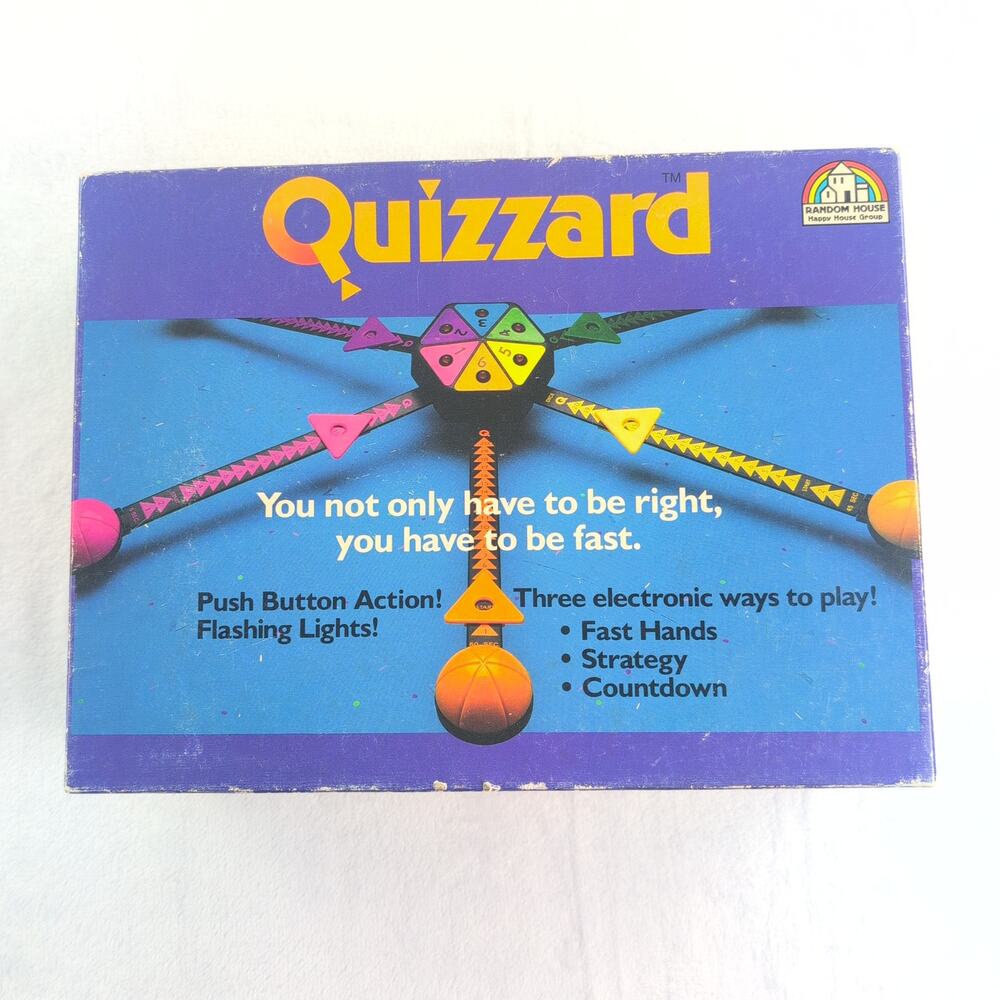 Vintage 1988 Quizzard Game *Complete Random House